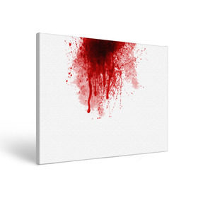 Холст прямоугольный с принтом Кровь , 100% ПВХ |  | Тематика изображения на принте: halloween | без головы | кровь | праздник | тыква | хэллоуин