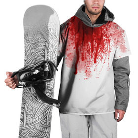 Накидка на куртку 3D с принтом Кровь , 100% полиэстер |  | halloween | без головы | кровь | праздник | тыква | хэллоуин