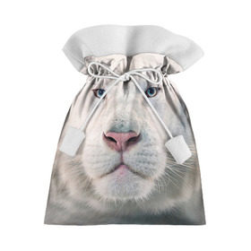 Подарочный 3D мешок с принтом Белый лев , 100% полиэстер | Размер: 29*39 см | белый лев | животные | лев
