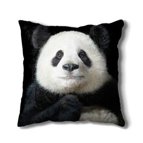 Подушка 3D с принтом Панда , наволочка – 100% полиэстер, наполнитель – холлофайбер (легкий наполнитель, не вызывает аллергию). | состоит из подушки и наволочки. Наволочка на молнии, легко снимается для стирки | панда