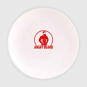 Тарелка с принтом Кроссфит Бородач , фарфор | диаметр - 210 мм
диаметр для нанесения принта - 120 мм | crossfit бородач | кроссфит