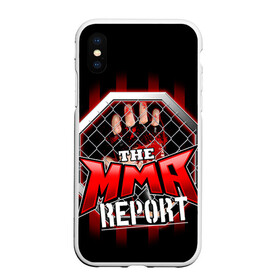 Чехол для iPhone XS Max матовый с принтом MMA , Силикон | Область печати: задняя сторона чехла, без боковых панелей | box | boxing | mma | бои без правил | бокс | боксер