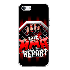 Чехол для iPhone 5/5S матовый с принтом MMA , Силикон | Область печати: задняя сторона чехла, без боковых панелей | box | boxing | mma | бои без правил | бокс | боксер