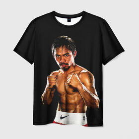 Мужская футболка 3D с принтом Менни Пакьяо , 100% полиэфир | прямой крой, круглый вырез горловины, длина до линии бедер | boxing | manny | pacquiao | бокс | боксер | знаменитость | мэнни | мэнни пакьяо | спорт