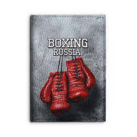 Обложка для автодокументов с принтом Boxing , натуральная кожа |  размер 19,9*13 см; внутри 4 больших “конверта” для документов и один маленький отдел — туда идеально встанут права | Тематика изображения на принте: boxing | boxing russia | бокс | боксер | перчатки