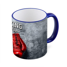 Кружка 3D с принтом Boxing , керамика | ёмкость 330 мл | Тематика изображения на принте: boxing | boxing russia | бокс | боксер | перчатки