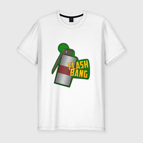 Мужская футболка премиум с принтом Flash Bang CS:GO #1 , 92% хлопок, 8% лайкра | приталенный силуэт, круглый вырез ворота, длина до линии бедра, короткий рукав | 