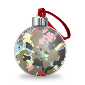 Ёлочный шар с принтом Камуфляж , Пластик | Диаметр: 77 мм | Тематика изображения на принте: хаки
