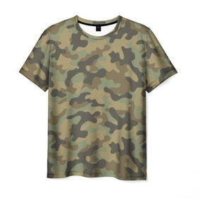 Мужская футболка 3D с принтом Хаки , 100% полиэфир | прямой крой, круглый вырез горловины, длина до линии бедер | army | military | армейские | армия | камуфляж | комуфляж
