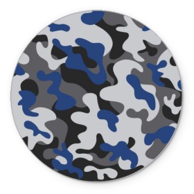 Коврик круглый с принтом Камуфляж , резина и полиэстер | круглая форма, изображение наносится на всю лицевую часть | army | military | армия