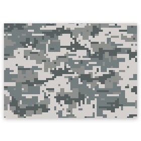 Поздравительная открытка с принтом Камуфляж , 100% бумага | плотность бумаги 280 г/м2, матовая, на обратной стороне линовка и место для марки
 | army | military | армейские | армия | камуфляж | комуфляж