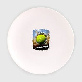 Тарелка с принтом Уимблдон (Wimbledon) , фарфор | диаметр - 210 мм
диаметр для нанесения принта - 120 мм | wimbledon | англия | большой теннис | великобритания | теннисный мяч | уимблдон