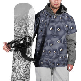 Накидка на куртку 3D с принтом Эмодзи , 100% полиэстер |  | Тематика изображения на принте: emoji | moon | луна | смайл | смайлик | эмоджи | эмодзи