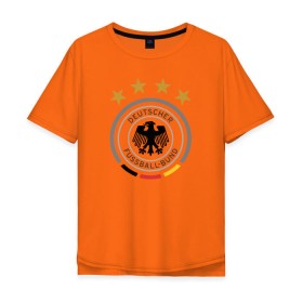 Мужская футболка хлопок Oversize с принтом Сборная Германии , 100% хлопок | свободный крой, круглый ворот, “спинка” длиннее передней части | germany | германия