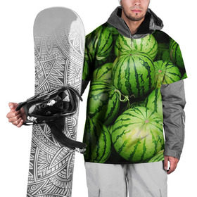 Накидка на куртку 3D с принтом Арбузы , 100% полиэстер |  | арбуз | еда | фрукт | ягода