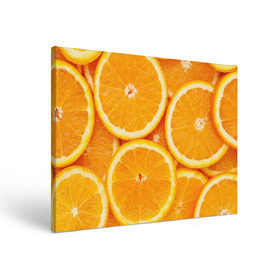 Холст прямоугольный с принтом Апельсин , 100% ПВХ |  | апельсин | еда | лимон | фрукт