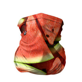 Бандана-труба 3D с принтом Дольки арбуза , 100% полиэстер, ткань с особыми свойствами — Activecool | плотность 150‒180 г/м2; хорошо тянется, но сохраняет форму | Тематика изображения на принте: арбуз | дольки арбуза | еда | фрукт | ягода