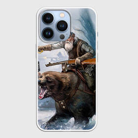 Чехол для iPhone 13 Pro с принтом Медведь ,  |  | медведь | мишка | патриот | россия | я русский