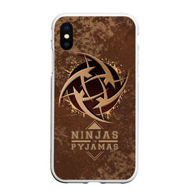 Чехол для iPhone XS Max матовый с принтом Ninjas In Pyjamas , Силикон | Область печати: задняя сторона чехла, без боковых панелей | Тематика изображения на принте: nip