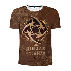 Мужская футболка 3D спортивная с принтом Ninjas In Pyjamas , 100% полиэстер с улучшенными характеристиками | приталенный силуэт, круглая горловина, широкие плечи, сужается к линии бедра | Тематика изображения на принте: nip