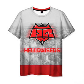 Мужская футболка 3D с принтом Hellraisers , 100% полиэфир | прямой крой, круглый вырез горловины, длина до линии бедер | cs | csgo | cybersportteam | hell | hellraisers | ксго | хэлрайзис