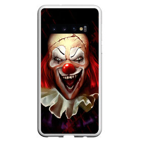 Чехол для Samsung Galaxy S10 с принтом Зомби клоун , Силикон | Область печати: задняя сторона чехла, без боковых панелей | Тематика изображения на принте: halloween | злодей | злой | клоун | монстр | хэлоуин