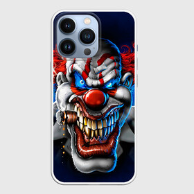 Чехол для iPhone 13 Pro с принтом Клоун ,  |  | Тематика изображения на принте: halloween | злодей | злой | клоун | монстр | хэлоуин