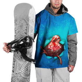 Накидка на куртку 3D с принтом Чужой , 100% полиэстер |  | Тематика изображения на принте: alien | halloween | живот | кишки | хэллоуин | чужой