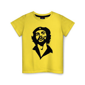 Детская футболка хлопок с принтом Че Гевара , 100% хлопок | круглый вырез горловины, полуприлегающий силуэт, длина до линии бедер | che | cuba | гевара | куба | латиноамериканский революционер | че | чегевара