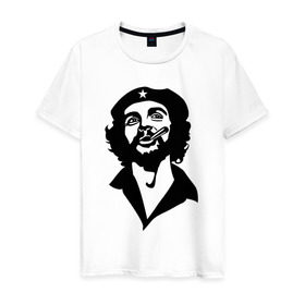 Мужская футболка хлопок с принтом Че Гевара , 100% хлопок | прямой крой, круглый вырез горловины, длина до линии бедер, слегка спущенное плечо. | che | cuba | гевара | куба | латиноамериканский революционер | че | чегевара