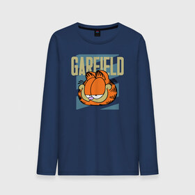 Мужской лонгслив хлопок с принтом Garfield Radical , 100% хлопок |  | garfield radical гарфилд кот