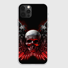 Чехол для iPhone 12 Pro Max с принтом Череп с оружием , Силикон |  | skull | skulls | неудержимые | череп | черепа