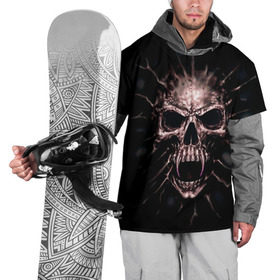 Накидка на куртку 3D с принтом Scary skull , 100% полиэстер |  | skull | skulls | череп | черепа