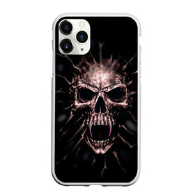 Чехол для iPhone 11 Pro матовый с принтом Scary skull , Силикон |  | skull | skulls | череп | черепа