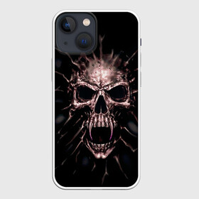 Чехол для iPhone 13 mini с принтом Scary skull ,  |  | Тематика изображения на принте: skull | skulls | череп | черепа