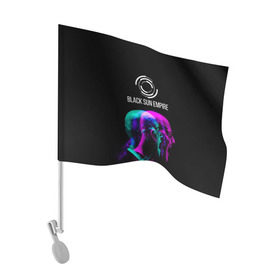 Флаг для автомобиля с принтом Black Sun Empire , 100% полиэстер | Размер: 30*21 см | empire