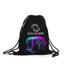 Рюкзак-мешок 3D с принтом Black Sun Empire , 100% полиэстер | плотность ткани — 200 г/м2, размер — 35 х 45 см; лямки — толстые шнурки, застежка на шнуровке, без карманов и подкладки | empire