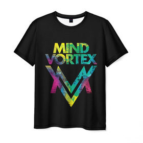 Мужская футболка 3D с принтом MIND VORTEX , 100% полиэфир | прямой крой, круглый вырез горловины, длина до линии бедер | and | dnb | drumm | mind | pirate | station | vortex | бэйс | вортекс | драм | майнд | пиратская | станция