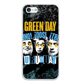 Чехол силиконовый для Телефон Apple iPhone 5/5S с принтом Green Day , Силикон | Область печати: задняя сторона чехла, без боковых панелей | green day | rock | грин дей | рок