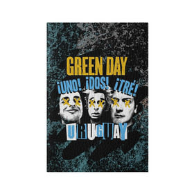 Обложка для паспорта матовая кожа с принтом Green Day , натуральная матовая кожа | размер 19,3 х 13,7 см; прозрачные пластиковые крепления | green day | rock | грин дей | рок