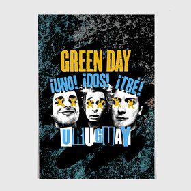 Постер с принтом Green Day , 100% бумага
 | бумага, плотность 150 мг. Матовая, но за счет высокого коэффициента гладкости имеет небольшой блеск и дает на свету блики, но в отличии от глянцевой бумаги не покрыта лаком | Тематика изображения на принте: green day | rock | грин дей | рок