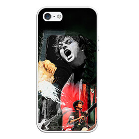 Чехол силиконовый для Телефон Apple iPhone 5/5S с принтом Green Day , Силикон | Область печати: задняя сторона чехла, без боковых панелей | green day | rock | грин дей | рок