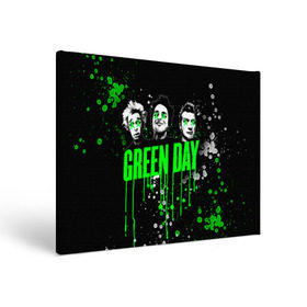 Холст прямоугольный с принтом Green Day , 100% ПВХ |  | green day | rock | грин дей | рок