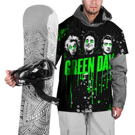 Накидка на куртку 3D с принтом Green Day , 100% полиэстер |  | green day | rock | грин дей | рок