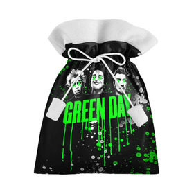 Подарочный 3D мешок с принтом Green Day , 100% полиэстер | Размер: 29*39 см | green day | rock | грин дей | рок