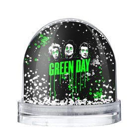 Снежный шар с принтом Green Day , Пластик | Изображение внутри шара печатается на глянцевой фотобумаге с двух сторон | green day | rock | грин дей | рок