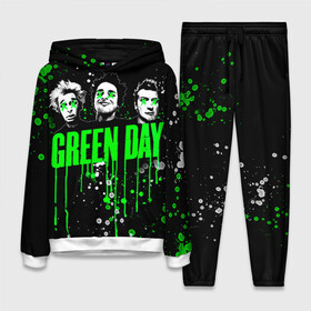 Женский костюм 3D (с толстовкой) с принтом Green Day ,  |  | green day | rock | грин дей | рок