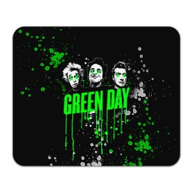 Коврик прямоугольный с принтом Green Day , натуральный каучук | размер 230 х 185 мм; запечатка лицевой стороны | green day | rock | грин дей | рок