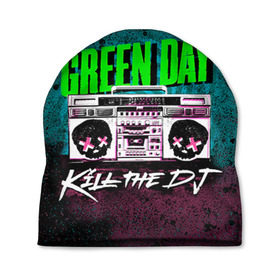 Шапка 3D с принтом Green Day , 100% полиэстер | универсальный размер, печать по всей поверхности изделия | Тематика изображения на принте: green day | rock | грин дей | рок