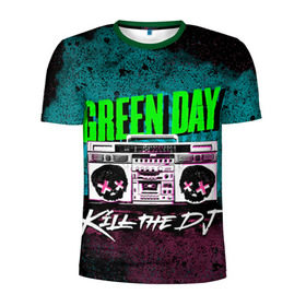 Мужская футболка 3D спортивная с принтом Green Day , 100% полиэстер с улучшенными характеристиками | приталенный силуэт, круглая горловина, широкие плечи, сужается к линии бедра | green day | rock | грин дей | рок